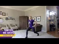 Low impact home workout featuring feel good exercises and stretches