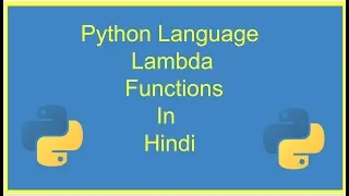Lambda Expressions Anonymous Functions Python Tutorial python in hindi