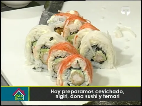 Hoy preparamos cevichado, nigiri, dona sushi y temari