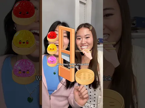 Who has better chopsticks skills👀 #sister #sisters #sistergoals #funny #funnyvideo #comedy #fun