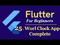 Flutter Tutorial for Beginners - Work Clock App Complete