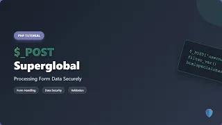 PHP - POST Securely Processing Form Data for Beginners