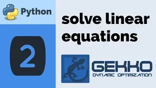 Solve Linear Equations in Python