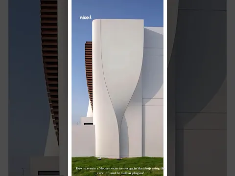 Create a modern exterior design in SketchUp — Nice Tower SketchUp tutorial