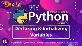 16 - How to Declare and Assign Value in Python Variable Python Tutorial in Hindi