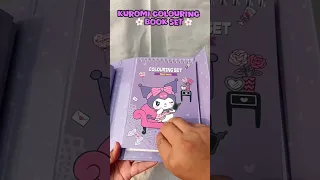 Kuromi colouring book set