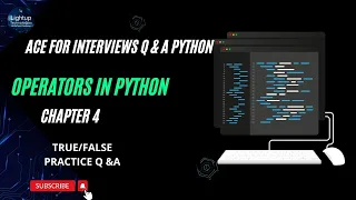 Ace for Interviews Q A Python Chapter 4 True or False Practice Questions
