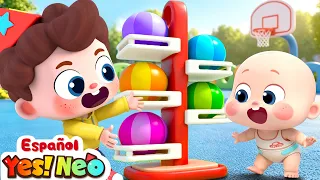 Cinco Bebés Jugando con Pelotas | Yes! Neo - Canciones y Caricaturas para Niños