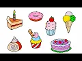Coloring Pages Happy Birt ay Cake - How To Draw Coloring Book For Kids