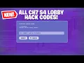 EVERY Lobby Hack Code In Fortnite Chapter 7 Season 4 Free Cheat Master Sprites