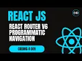 React Router v6 - Programmatic Navigation with useNavigate Full Guide for Beginners