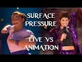 Download Lagu Encanto | Surface Pressure | Live vs Animation | Side By Side Comparison (Jessica Darrow)