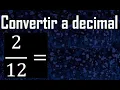 convertir a decimal transformar fracciones a decimales de fraccion a decimal como