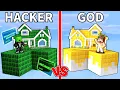 Mikey JJ HACKER vs GOD Skyblock Battle - Minecraft Maizen