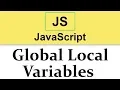 JavaScript Tutorial Scope of Variables Global vs Local 2019