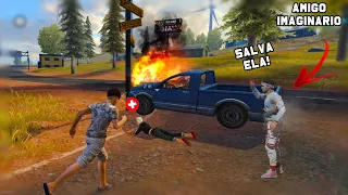 O MENINO DE RUA E O AMIGO IMAGINÁRIO ACHARAM UMA FAMíLIA FREE FIRE HISTÓRIAS