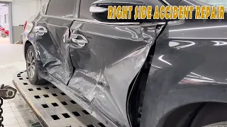 Incredible Repair Techniques Witness Nissan Car s Right-Side Collision Transformation