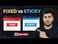 CSS Fixed vs Sticky Positioning What s the Difference Code Sikho with AJ Code Sikho with AJ