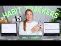 3 Notion Habit Trackers for Beginners Easy Aesthetic
