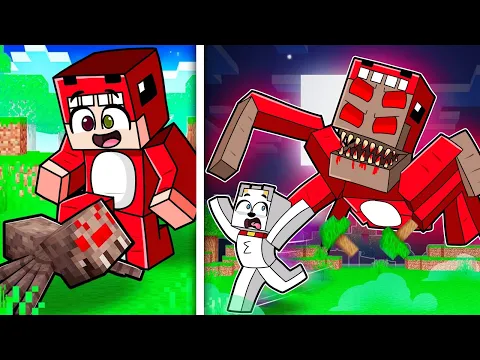 YOUTUBER se Convierte en Un PARÁSITO en Minecraft! ?️? Me convierto en ARAÑA Raptorgamer