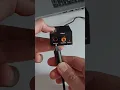 Plug SPDIF Toslink optical audio cable into converter to connect to Dell laptop headset port #shorts