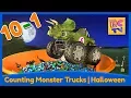 Counting Monster Trucks - Halloween Edition Learn to Count Backwards from 10-1 for Kids