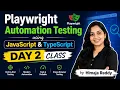 Playwright Automation Testing using JavaScript Typescript Day 2 Class by Himaja Reddy