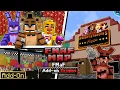 FNAF 1 in Minecraft Bedrock speedbuild map tour FNaF add-on Origins