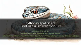 Python Output Basics Print Like a Pro with print - 012123B02
