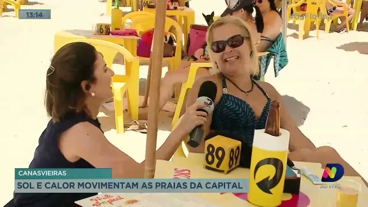 Quinta-feira ensolarada movimenta as praias de Florianópolis