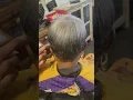 How to do a short pixie haircut on Grey hair