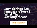 Java strings are immutable here s what that actually means