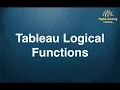 38 Tableau Logical Functions Full course below link Online Training app below link