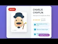 Realistic Charlie Chaplin Portrait Using HTML CSS JavaScript Canvas Drawing Animation Project