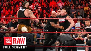 FULL SEGMENT Brock Lesnar Roman Reigns Samoa Joe and Braun Strowman collide Raw Aug 14 2017
