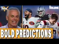 NFL BOLD PREDICTIONS Caleb Williams P Patriots MISS playoffs Crosby TRADE Colin Cowherd HERD