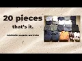 my 20 piece minimalist wardrobe