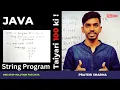 String Pattern Computer Class 10 ICSE ISC Java Programming