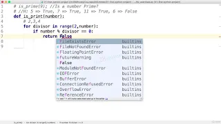 Learn Programming With Python 62-Step 02-For loop exercise 1-is - prime
