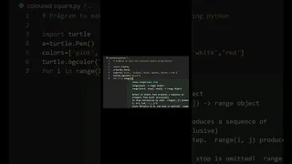 Draw colored square using python