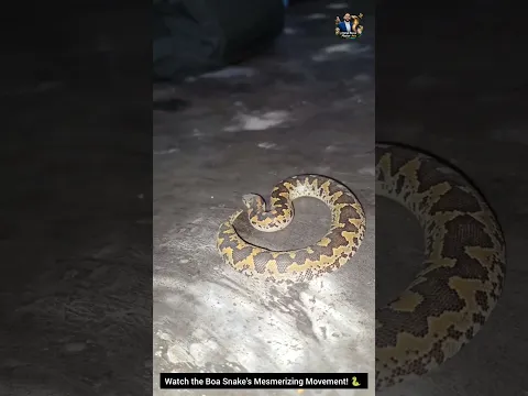 Watch the Boa Snake’s Mesmerizing Movement! 🐍 #BoaSnake #SnakeMovement #WildlifeShorts