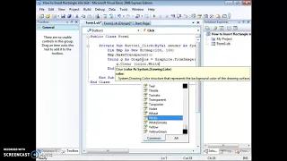 How to Insert Rectangle to text in VB Net