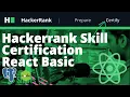 Hackerank Skill Certification React Basic Certification