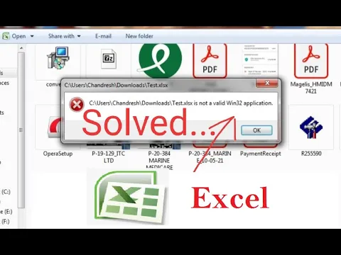 Download MP3 Not a valid Win32 application Error Solved Excel | Win32 application  | Excel Error Win32 applicati