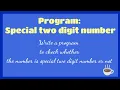 Program Special two digit number in Java