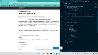 CSES - Weird Algorithm CSES Solutions CSES Problem Set