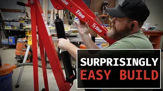 2 Ton-Capacity Foldable Shop Crane from Harbor Freight Unboxing and Assembling