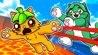 PELEA de GATOS Contra MIS AMIGOS en Roblox