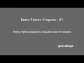 EP 07 Language Python Basic Program I go2collage
