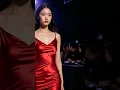 Download Lagu Red slip dress Korean girl fashion show ⚡